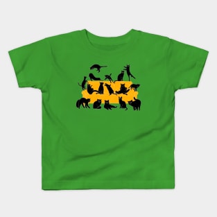 Cute Black Cats on the Couch Kids T-Shirt